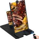 12" Screen Magnifier for Cell Phone with Bluetooth Remote,3D HD Magnifing Screen Enlarger Projector for Movies Videos Gaming,Foldable Phone Stand Holder with Screen Amplifier Fits All Smartphones