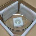 ULTECHNOVO Glass Cake Dome Cover Clear Dessert Dome for Kitchen Countertop 9.84 x 9.84 x 6.69 in Reusable Serving Dish Cover for Cakes Cookies Parties Buffets