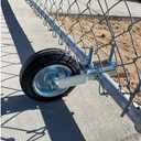 Bailoo Gate Wheel Supporting Swing Gate with 1-5/8" Thru 2-1/8" Gate Frames, Gate Support Wheel for Metal Tube Gate, Chain Link Fence, Prevent Gate from Dragging (1 Pack)