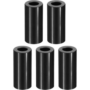 PATIKIL M10 Aluminum Spacers, 5 Pcs Metal Spacer Aluminum M10 x 3/4" OD x 2" L Aluminum Spacer Screw Standoff Round for 3/8" or M10 Screw Bolts