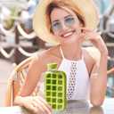 2-in-1 Ice Cube Tray and Storage Container, 18 Cubes, Ice Cube Tray with Lid and Bin,Ice Cube Trays for Freezer,Stackable with Storage Iced Bucket Kits, for Soup, Food, Cocktail, Coffee