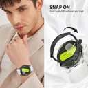 5+5 Pack Case for Galaxy Watch 7 Screen Protector 40mm Cover,Hard PC Anti Scratch Protective Cover with Tempered Glass for Samsung Galaxy Watch 7 Case 40mm Women Men