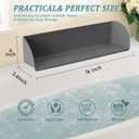 Bathtub Splash Guard Silicone Tub Water Splash Guard (Grey) (Gray)