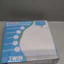 Twin Mattress Protector, Soft Breathable Waterproof Twin Mattress Pad Cover, 6-16 in Deep Pockets, 39"x75", White