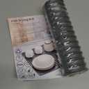 Dish Drying Mat, Elegant Drying Mat for Kitchen Counter, Multipurpose Durable Food Grade Silicone Mat, Non-slip Quick Water Releasing Drying Pad for Dish, 18 x 8.5 Inches Grey