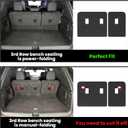 LASFIT Trunk Mat with Backrest Mat for Chevrolet Chevy Traverse 2024-2026 & GMC Acadia 2024-2026 & Buick Enclave 2025-2026, All Weather TPE Custom Fit Cargo Mat Trunk Liner with Backrest Mat, Black