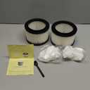 NKA 17810 Replacement Filter for craftsman shop vac filter 9-17810 Wet Dry General Purpose Vacuum Cleaner, 3, 4 Gallon for craftsman shop vac made after 1988, numbers prefixed by "113" or "125",2 Pack