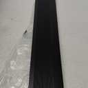 Floor Transition Strip - Aluminum Transition Strips for Doorway, 36 Inch Adhesive Flooring Transitions, Doorway Edge Trim Suitable for Threshold Height Less Than 1.6 Inch (Black)