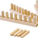 Badiman Chunky Yarn Blanket Loom, Beginner Friendly, Portable, Home Decor Sturdy Weaving Loom Adjustable Size Gift, A (A Total Length 46" (No Tools Needed))