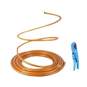Flexible Tube for Artificial Flowers, Tube Pipe for Fake Flowers, Prop Building, Balloon Arches, Pipe Stem Tubing for Floral Wedding Decor, DIY Arts (Gold(16ft+1Scissor+1Gold base))
