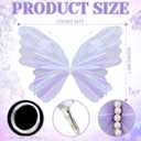 SmoothNovelty 47 Inch Giant Butterfly Party Decoration Large Mariposas Grandes para Decor Big 3D Silk Butterfly Backdrop for Birthday Party Wedding Photo Booth(Purple, Classic Style)