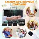 Hot Stones Massage Set 18 Pieces Basalt Hot Rocks Massage Rocks Kit Black Smooth Stones for Professional Home Spa Warming Relaxing Pain Relief, Constant 50c (122f)(Adjustable Temperature)