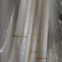 Mahjong Racks with Pushers, Clear Acrylic American Majiang Tile Racks, Enhanced Mah Jongg Tile Holders Set of 4 with 3 Goldern Dics (Beige White)