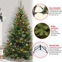 National Tree Company 6ft Pre-Lit Kincaid Spruce Artificial Christmas Tree