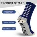 Ultrafun 5 Pairs Kids Youth Grip Soccer Socks Cushioned Non Slip Football Athletic Sports Socks (S)