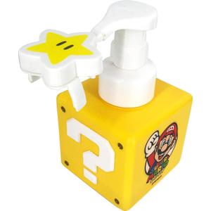 Super Mario Foam Soap Dispenser, 16.9 fl oz (500 ml), Yellow, Question Mark Box Shape