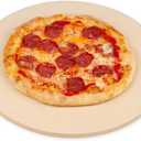 K ROCKSHEAT 15 Inch Round Pizza Stone for Oven Grill BBQ, Cordierite Large Pizza Grilling Stone, Durable Bread Baking Stone 15" (15"x 0.6")
