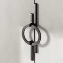 Kitchen Cabinet Handles Half Moon Modern Cabinet Pulls Semicircle Cabinet Drawer Pulls for Dresser Dathroom Cabinet Hardware (Semicircular, 2-Piece Matte Gold, Center Distance 3.77in/96mm)