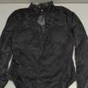 Popilush Long Sleeve Body Suits Womens Tummy Control Lace Sheer Tops Built in Bra Turtleneck Open Back Shapewear Bodysuit Fall Outfits Black,Size MEDIUM