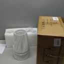 Bathroom Light Fixtures, 3-Light Brushed Gold Vanity Lights, 24.5" Bathroom Lighting Fixtures Over Mirror with Flared White Fabric Shade, Modern Wall Sconces for Bedroom Living Room Hallway