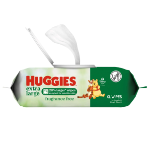 Huggies Extra Large Baby Wipes, Unscented, 6 Flip-Top Packs, 252 XL Wipes Total