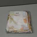 PARSUP 6PCS Thanksgiving Disposable Tablecloth Party Supplies, 108  54 inch, Autumn Theme Pumpkin Maple Leaves Tablecloth Plastic Waterproof Tablecover Decorations