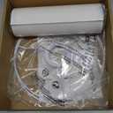 White Lamp Shade, Small Drum Lampshade 8.7" Top x 8.7" Bottom x 8.8" High (Spider), Replacement Lamp Shade Natural Linen Hand Crafted for Table Lamps Floor Lamps Chandelier Lamp, Assembly Required, Pack of 2