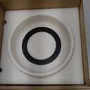 White Marble Dog Bowls, Non-Slip Dog Food Water Bowl Small, Heavy Duty Pet Bowl for Cats and Medium Dogs, Weighted African Natural Marble, Holds 4 Cups(5lbs) (Namib Fantasy)