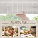 Cordless Bamboo Roman Shade, 33" W x 48" H, Natural Caramel Brown