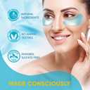 Under Eye Patches 30 Pairs Hydrating Gel Masks with Collagen, Retinol & Albizia Bark | Helps Reduce Fine Lines, Wrinkles, Dark Circles, Puffiness & Eye Bags