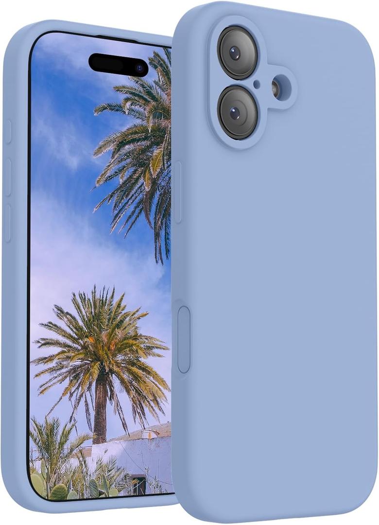 FireNova Magnetic for iPhone 17 Case, Compatible with MagSafe, [Integrated Silicone Camera Control Button] [Camera Protection] Anti-Scratch Microfiber Lining Phone Case, 6.3", Light Blue