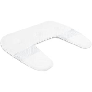 SAHEYER Side Sleeper Pillowcase, Odorless Body Memory Foam Pillowcase, U-Shaped Ergonomic Orthopedic Support Bed Pillowcase, White