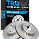 TRQ Front Brake Rotor Set Vented Compatible with 2013 Infiniti JX35 2014-2024 Q50 2017-2022 Q60 2016-2017 QX50 2014-2020 QX60 2015-2024 Nissan Murano 2013-2020 Pathfinder