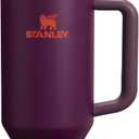 STANLEY Quencher H2.0 Tumbler with Handle and Straw 40 oz | Flowstate 3-Position Lid | Cup Holder Compatible for Travel | Insulated Stainless Steel Cup | BPA-Free | Plum