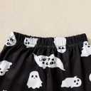Baby Boy Girl Unisex Ghost Halloween Outfit - Infant's 1st Halloween Clothes (White)