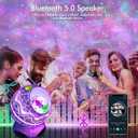 Rossetta Star Projector, Galaxy Projector for Bedroom Nebula Night Light Projector with White Noise, Bluetooth Speaker, Timer and Remote, Kids Room Decor, Birthday, Party, Gifts for Kids Teens Adults