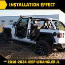 Inner Fender Liners Compatible for Jeep Wrangler JL JLU Unlimited 2018-2026 Offroad Powder Coated Steel Flares Front + Rear 4PCS with Accessories