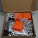 Peg Board, 68PCS Heavy Duty Metal Pegboard with Hooks, 4 Pack Black Peg Board Panels, 50lbs Load Capacity Each, Pegboard Wall Organizer for Garage, Workshop, Craft Rooms Total 24 x 24