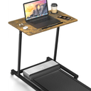 Eocnrhe Treadmill Desk, Mobile Small Standing Desk with Wheels for Walking Pad, Portable Table for Laptop, Rolling Table Adjustable Height, Bedside Table