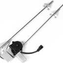 Power Window Regulator with Motor Compatible with Peterbilt 357, 1987-1996/Peterbilt 378, 1987-1988/Peterbilt 379, 2003-2005, Front Left Driver Side - Replace 741-5401 HLK2281 R21-6011