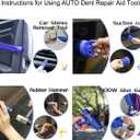 Super PDR Car Dent Repair Kit Paintless Dent Puller Tool Set with 2 in 1 Slide Hammer, Glue Gun & New GlueTabs No Paint Damage DIY Dent Remover for Door Dings, Hail, Hood & Fender Dents