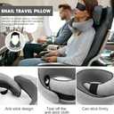 WEERSHUN Travel Pillows for Airplanes,2024 New Travel Pillow,Travel Neck Pillow Airplane Memory Foam Travel Pillow Neck Pillow for Traveling Suitable for Airplanes,Offices and Cars (Dark Gray)
