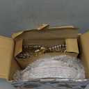 WDF 30Guest Pink Plates Disposable - Hign-end Baroque Design - Gold Plastic Silverware with Handle-Baroque Pink &Gold Plastic Dinnerware for Baby Shower/Wedding/Spring/Mother's Day