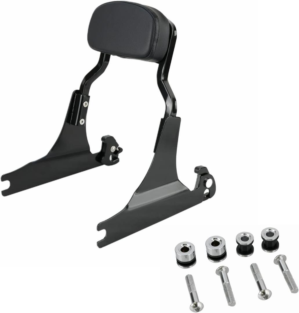 Chop Detachable Sissybar Backrest Fits for Harley FATBOY FLSTF 00-06 FLSTN 05-17 Deluxe/SPRINGER FLSTF,Heritage 2006,Black