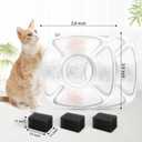 Porens 28 Pcs Cat Water Fountain Replacement Filters-14 Pack Water Fountain Filters 14 Pack Pre-Filter Sponges, Pet fountain replacement filters Fit for 95oz/2.8L Cat Pet Fountain, white + black