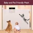 Retractable Baby Gate, Momcozy Extra Wide Mesh Baby Gates for Stairs, 41" Tall, Extends up to 71" Wide, Pet Dog Gate for Doorways, Stairs, Hallways, Indoor/Outdoor
