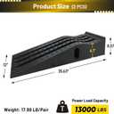 HOXWELL Portable Car Ramps for Oil Changes High Lift, Heavy Duty Plastic Low Profile Car Ramps for Jack Support, Vehicle Ramps for Garage, 35.63''x12''x8.07'', GVW 13000 LBS, 2 Packs