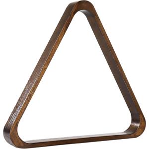 GSE Games & Sports Expert Solid Wood Billiard 8-Ball Triangle / 9-Ball Diamond Pool Ball Racks for 2-1/4" Pool Balls, Pool Table Accessories (Espresso)