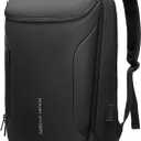 MARK RYDEN Business Backpack for Men, Waterproof High Tech Backpack with Sport Car Shape Design and USB Charging Port, Travel Laptop Backpack Fits 17.3 Inch Notebook (YKK-3 Pockets, Black)