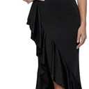 Women’s Elegant Ruched Maxi Dress – Spaghetti Strap Bodycon Party Dress with Slit & Open Back XS